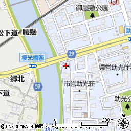 愛知県名古屋市中川区助光2丁目1224周辺の地図