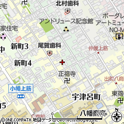 滋賀県近江八幡市魚屋町上12周辺の地図