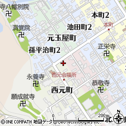 滋賀県近江八幡市西元町27周辺の地図