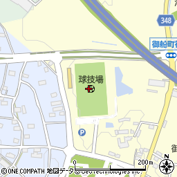 豊田市運動公園　球技場周辺の地図