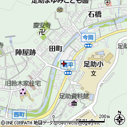 愛知県豊田市足助町今岡5-4周辺の地図