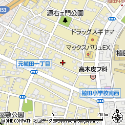 愛知県名古屋市天白区元植田1丁目2409-2周辺の地図
