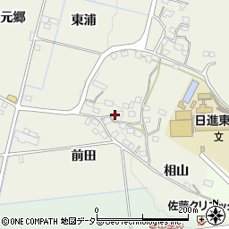 愛知県日進市藤島町前田周辺の地図
