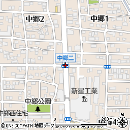 中郷町周辺の地図