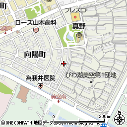 滋賀県大津市向陽町3-5周辺の地図