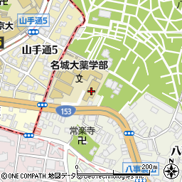 名城大学　八事キャンパス周辺の地図