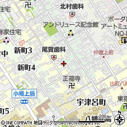 滋賀県近江八幡市魚屋町上13周辺の地図