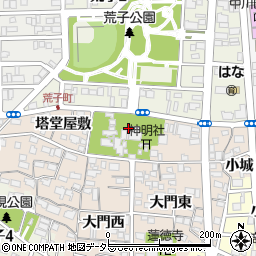 愛知県名古屋市中川区荒子町宮窓周辺の地図