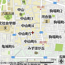 リパーク中山町５丁目第２駐車場周辺の地図