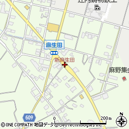 新麻生田周辺の地図