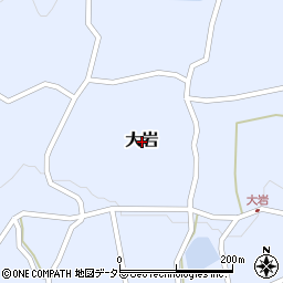 岡山県津山市大岩周辺の地図