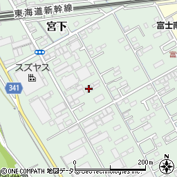 静岡県富士市宮下271周辺の地図