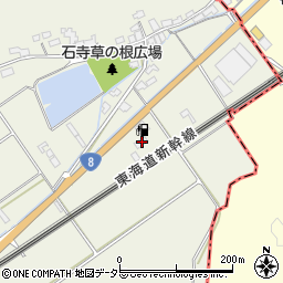 滋賀県近江八幡市安土町石寺374周辺の地図