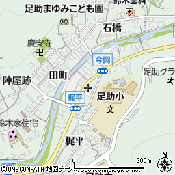 愛知県豊田市足助町今岡7周辺の地図