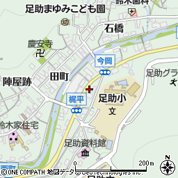 愛知県豊田市足助町今岡7周辺の地図