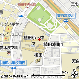 名古屋市立植田中学校周辺の地図