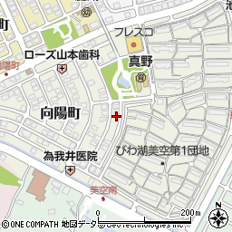 滋賀県大津市向陽町3-3周辺の地図