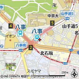 名古屋八事郵便局周辺の地図