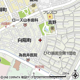 滋賀県大津市向陽町9-2周辺の地図
