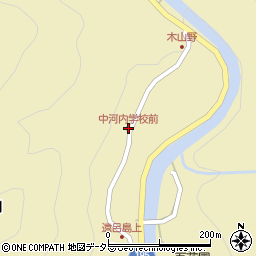 中河内学校前周辺の地図