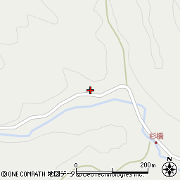 愛知県北設楽郡豊根村上黒川上周辺の地図