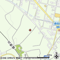 三重県いなべ市北勢町麻生田周辺の地図