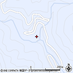 愛知県豊根村（北設楽郡）古真立（小代沢）周辺の地図