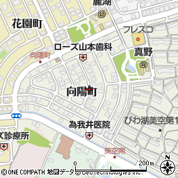 滋賀県大津市向陽町周辺の地図