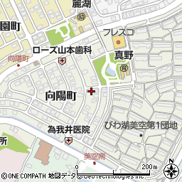 滋賀県大津市向陽町9-17周辺の地図