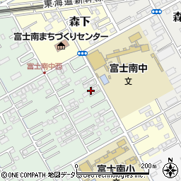 静岡県富士市宮下386周辺の地図