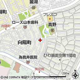 滋賀県大津市向陽町9-1周辺の地図