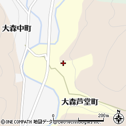 京都府京都市北区大森芦堂町124周辺の地図