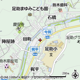 中日新聞　足助販売店周辺の地図