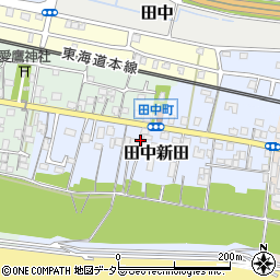 静岡県富士市田中新田195周辺の地図