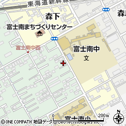 静岡県富士市宮下386-3周辺の地図