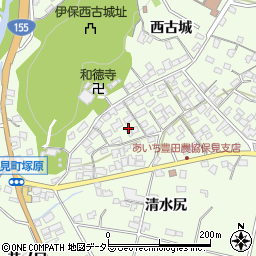 愛知県豊田市保見町周辺の地図