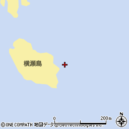 横瀬島周辺の地図