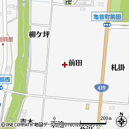 愛知県豊田市亀首町周辺の地図