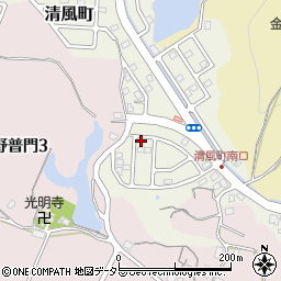 滋賀県大津市清風町33-6周辺の地図