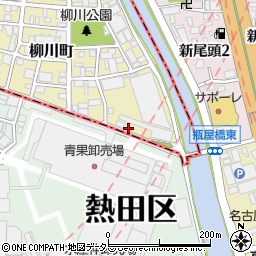名鉄協商名古屋市中央卸売市場前駐車場周辺の地図