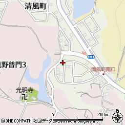 滋賀県大津市清風町32-5周辺の地図