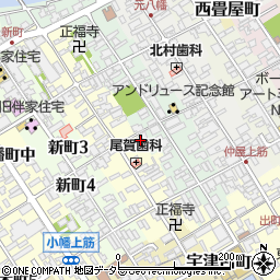 滋賀県近江八幡市魚屋町上24周辺の地図