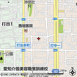 愛知県名古屋市中川区打中1丁目220周辺の地図