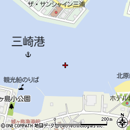 三崎港周辺の地図