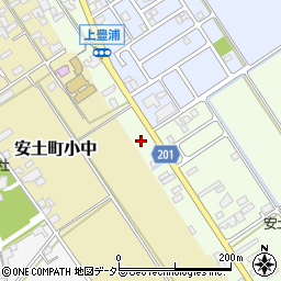 滋賀県近江八幡市安土町上豊浦990周辺の地図