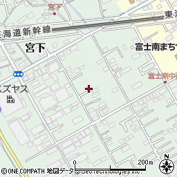 静岡県富士市宮下262-3周辺の地図