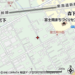 静岡県富士市宮下280周辺の地図