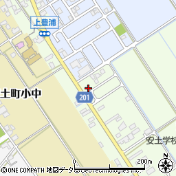 滋賀県近江八幡市安土町上豊浦980-1周辺の地図