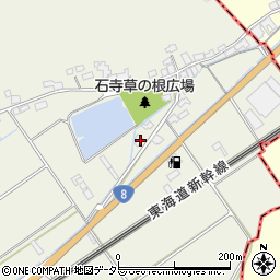滋賀県近江八幡市安土町石寺183周辺の地図