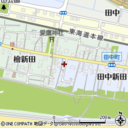 静岡県富士市田中新田177周辺の地図